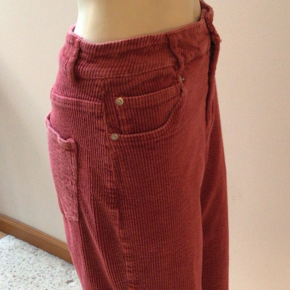 Emory Park Pinkish Corduroy Wide-legged Pants - Picture 5 of 11